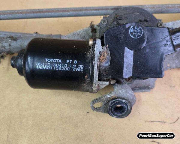 Lexus GS300 GS400 GS430 Front Wiper Motor & Linkage OEM 85110-30410 (1997-2005) - Used - Image 2