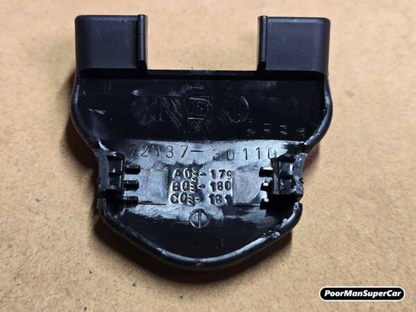 Lexus GS300 GS430 Toyota Aristo Front Seat Track Cover, LH & RH Rear Inner (1997-2005) - OEM Part 72137-30110 - Used - Image 4