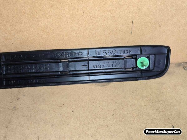 Lexus GS300 GS400 GS430 Plate, Front Door Scuff, Outside LH (1997-2005) - OEM Part 67912-30110 - Used - Image 3