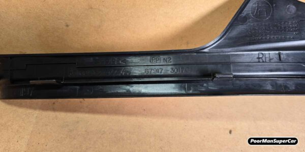 Lexus GS300 GS400 GS430 Plate, Rear Door Scuff, RH (1997-2005) - OEM Part 67917-30170 - Used - Image 6