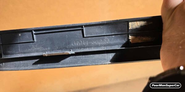 Lexus GS300 GS400 GS430 Plate, Front Door Scuff, LH (1997-2005) - OEM Part 67914-30220 - Used - Image 5