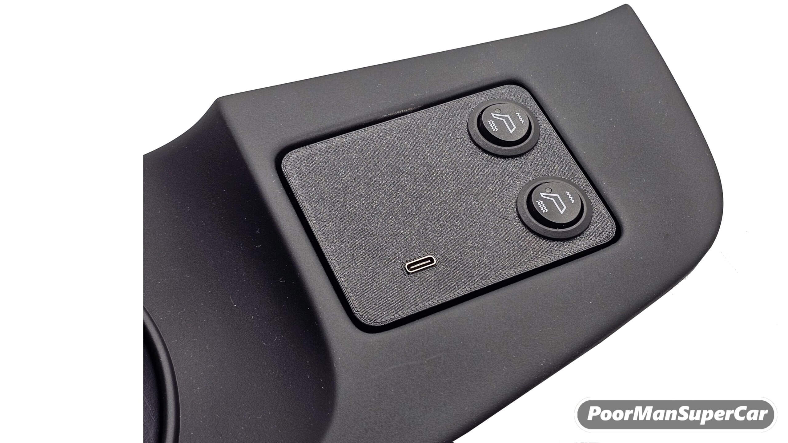 Ash Tray Replacement with 2 Switches + USB C Port