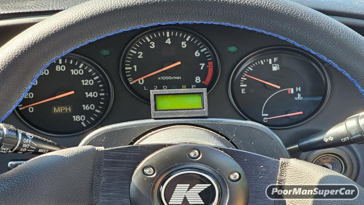 Turbolamik LCD Dash Steering Column Housing Mount Universal - Image 2