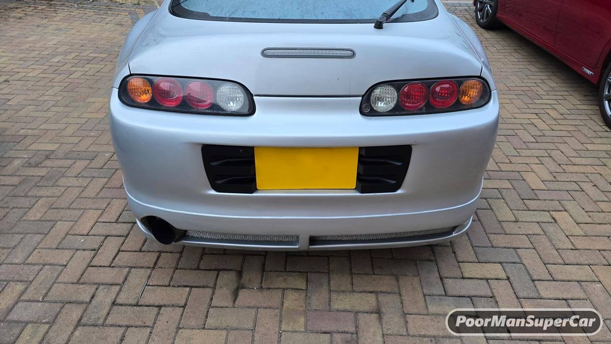 Toyota Supra MKIV (A80) Number Plate Surround / Garnish – With or Without Reversing Camera - Image 8